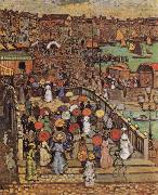 Maurice Prendergast Ponte della Paglia in Venice oil